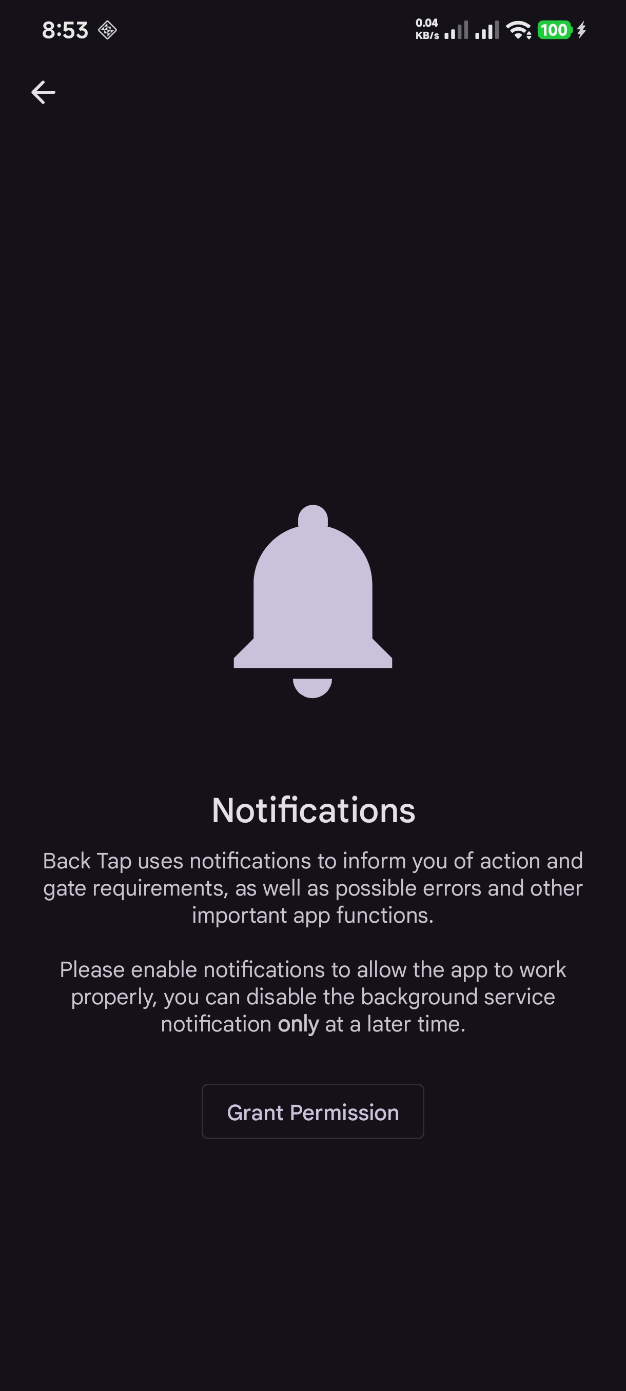 BackTap screenshot 2