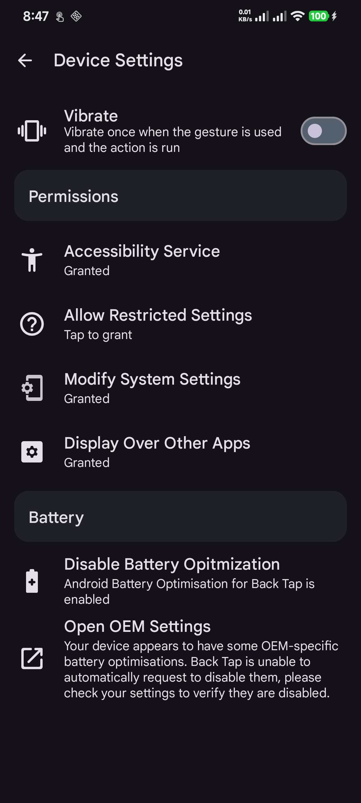 BackTap screenshot 8